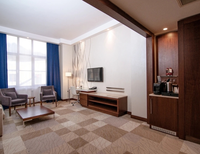 Люкс с одной большой кроватью - «Novotel Fit Krasnaya Polyana» / «Новотель Фит Красная Поляна» отель (бывш. «Novotel Congress»)