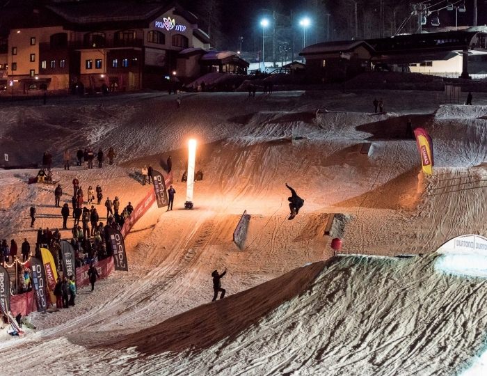 Зимние развлечения на территории курорта Красная Поляна (ex. Горки Город) - «Novotel Fit Krasnaya Polyana» / «Новотель Фит Красная Поляна» отель (бывш. «Novotel Congress»)