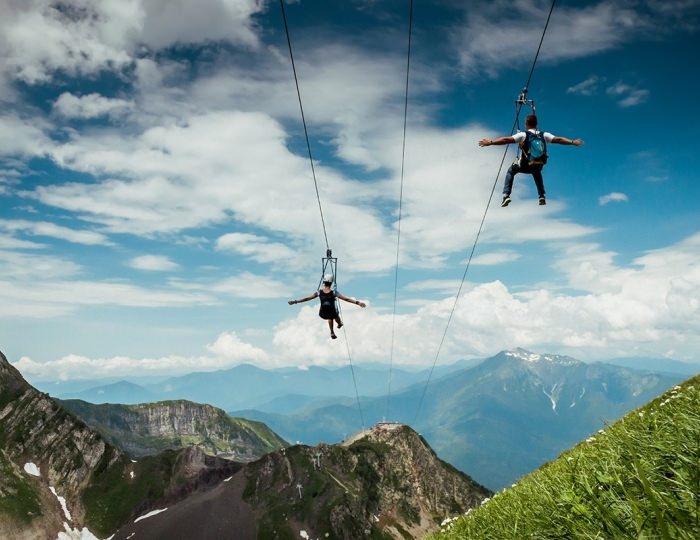 Развлечения круглый год на территории курорта Красная Поляна (ex. Горки Город) - «Novotel Fit Krasnaya Polyana» / «Новотель Фит Красная Поляна» отель (бывш. «Novotel Congress»)